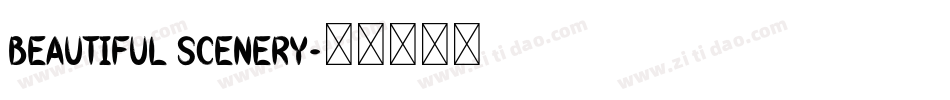 Beautiful Scenery字体转换